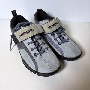 Shimano Cycling Shoes Mens 70 / 40 Gray Suede SPD SH-MT40WL